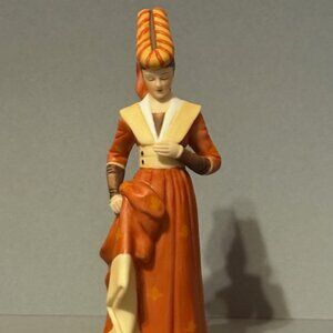 Vintage Lenox Figurine Great Fashions History Catherine Medieval Period Gift Art